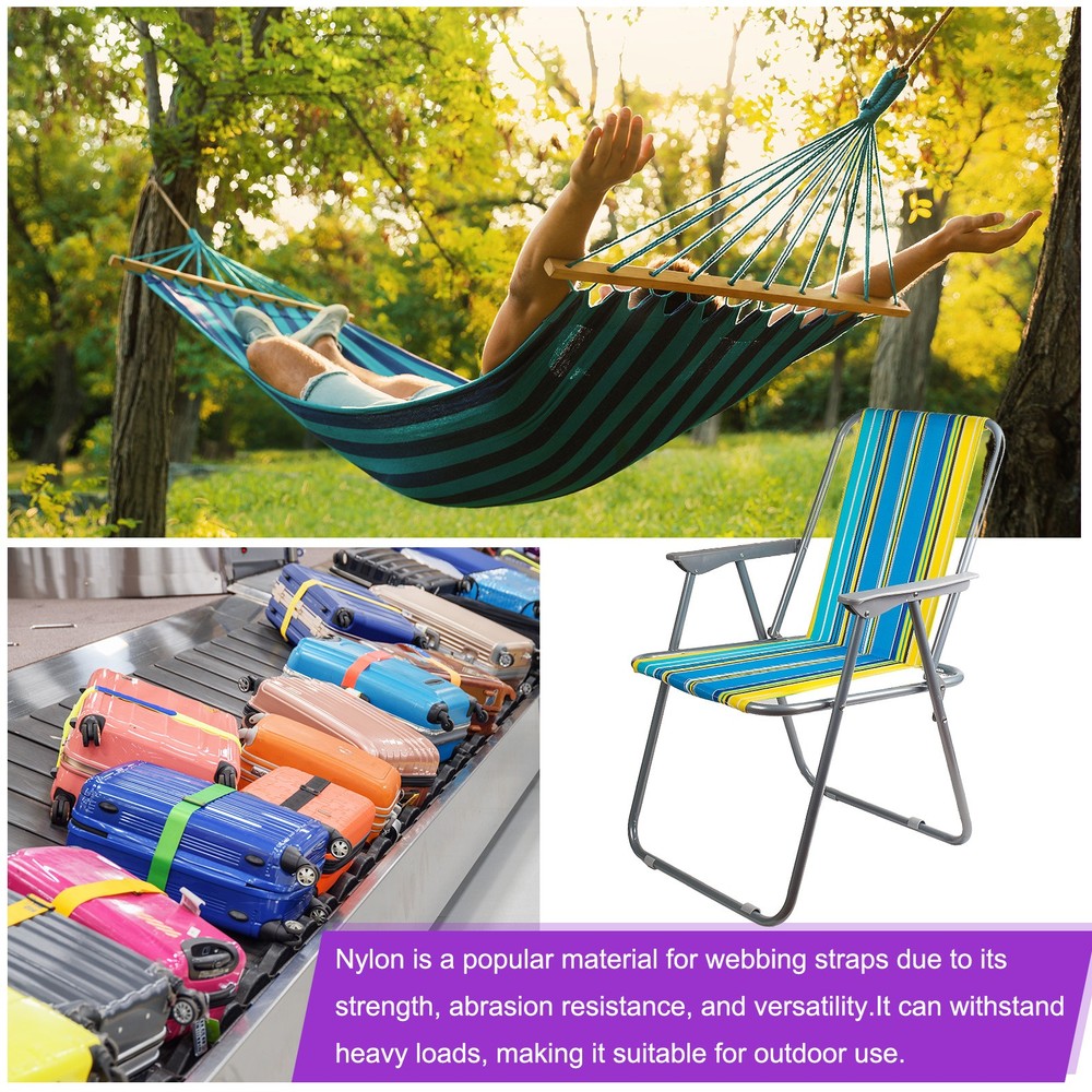 10Yard x 3/4" Width Nylon Webbing Strap Poly Webbing Strapping Watermelon Red