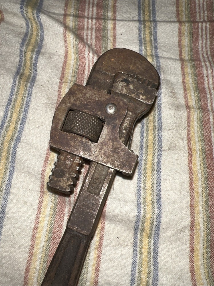 Vintage Worth 8 Inch Pipe Wrench Stillson Pattern Tool