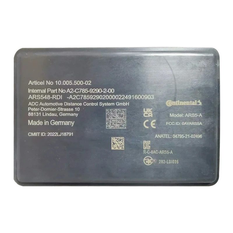 ARS548 High-Resolution 77GHz Millimeter Wave Radar Sensor Imaging Level