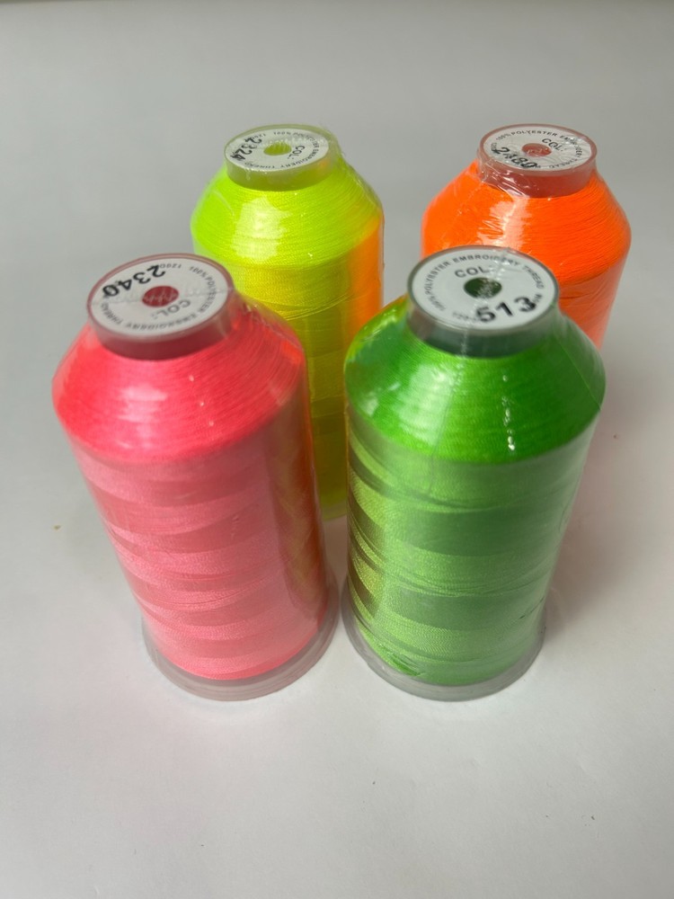 Thread for sewing machine 100 % polyester 1500 m Embroidery Thread 4 PCS