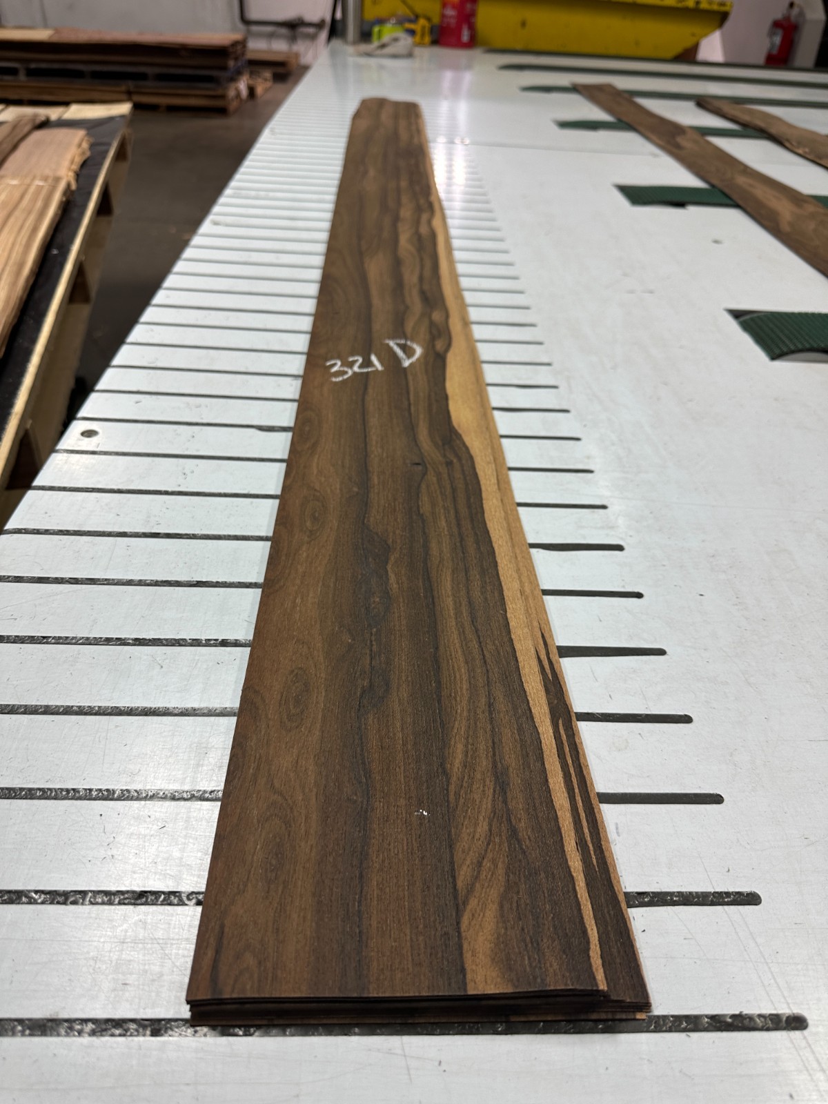 Ziricote Raw Wood Veneer 2 sheets 75'' x 5'' 321D