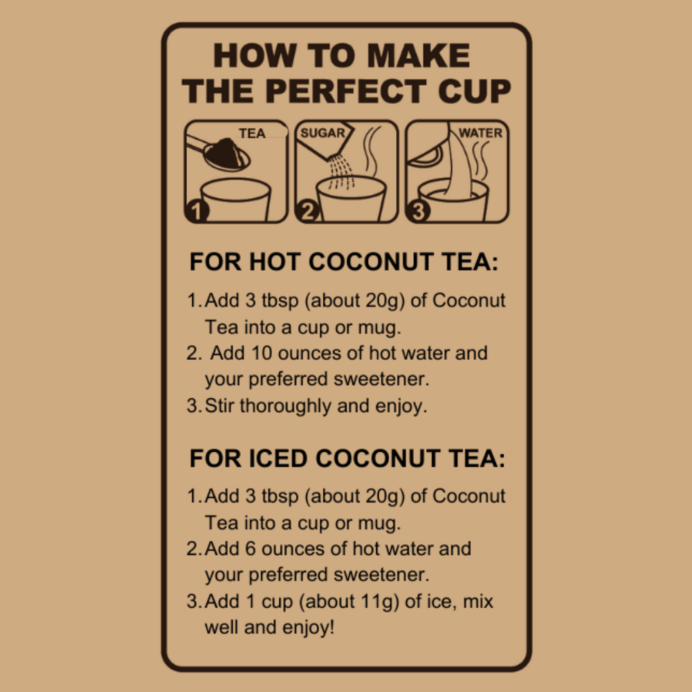 CAcafe Coconut Tea Unsweetened 12.7oz