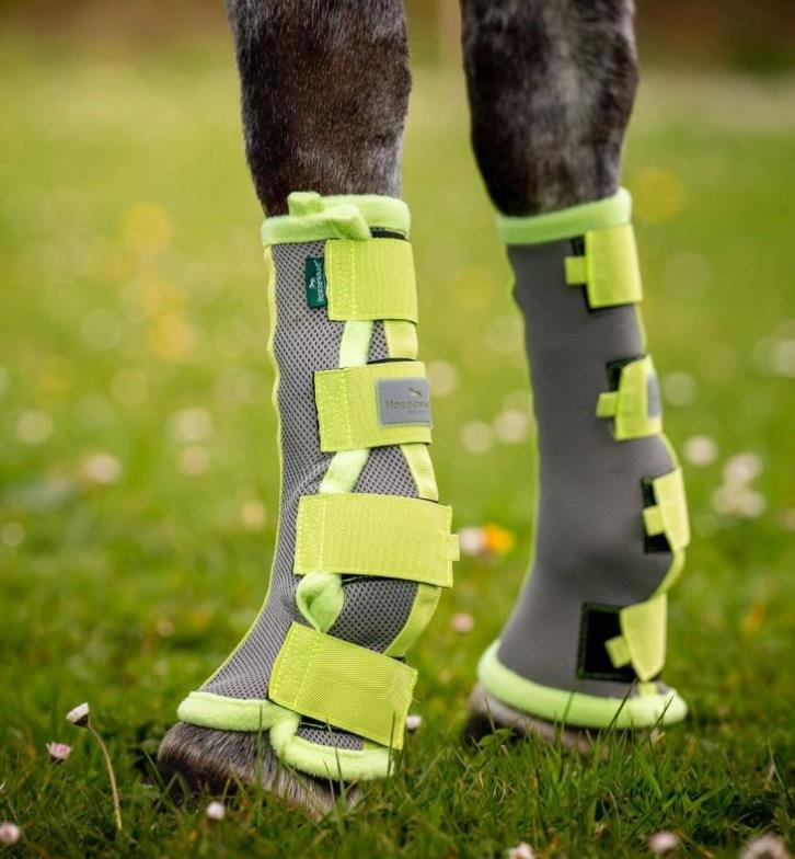 Horseware Fly Boot - Silver/Lime