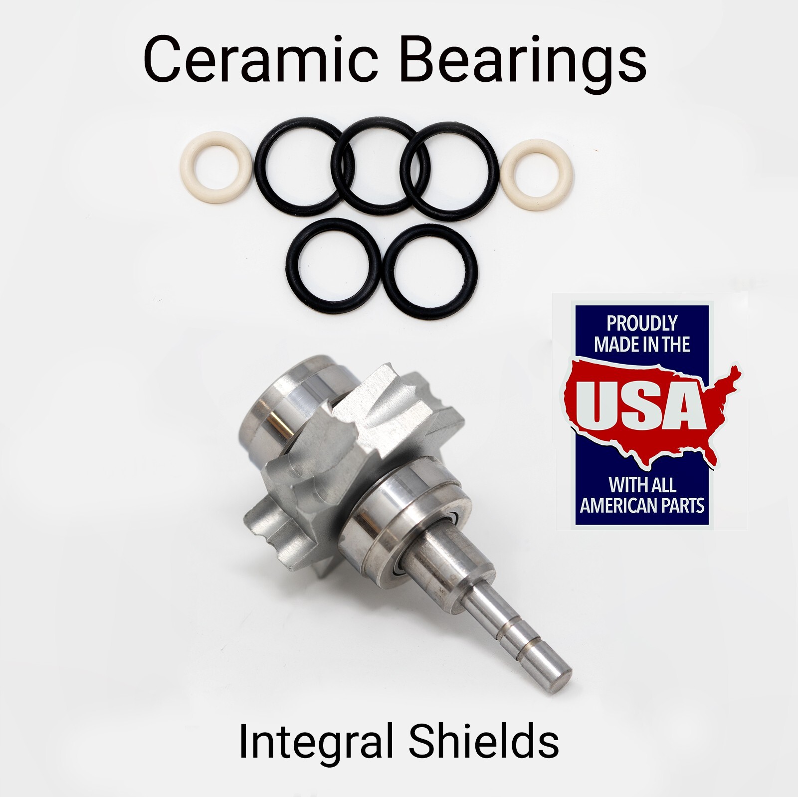 Kavo 630/640/647/649 Push Button Turbine Ceramic Bearings - Free Coupler O-Rings