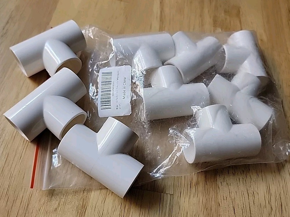 PVC-U 25mm 1' Tees 9 Pack