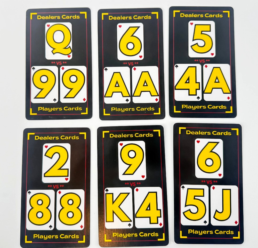 Blackjack Basic Strategy Flashcards for Beginners Casino Game Learning Cards NEW
