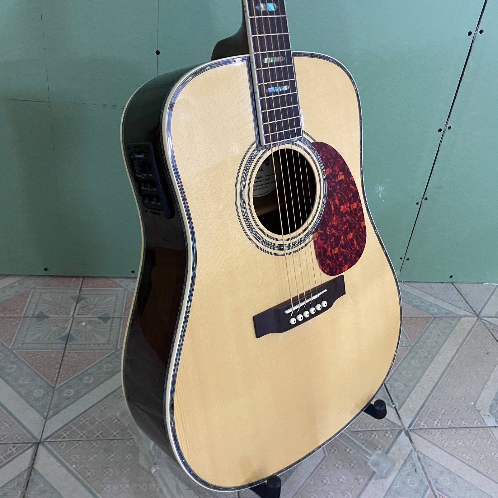 D45 41 inches solid spruce Acoustic guitar with EQ rosewood fingerboard