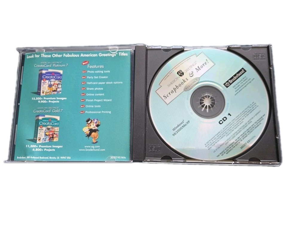American Greetings Scrapbooks & More CD Version 7 PC Software