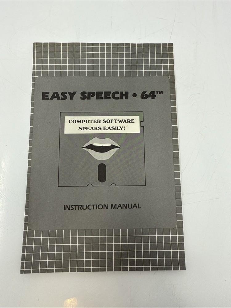 Easy Speech 64 - Computer Software Speaks Easily - Instruction Manual.