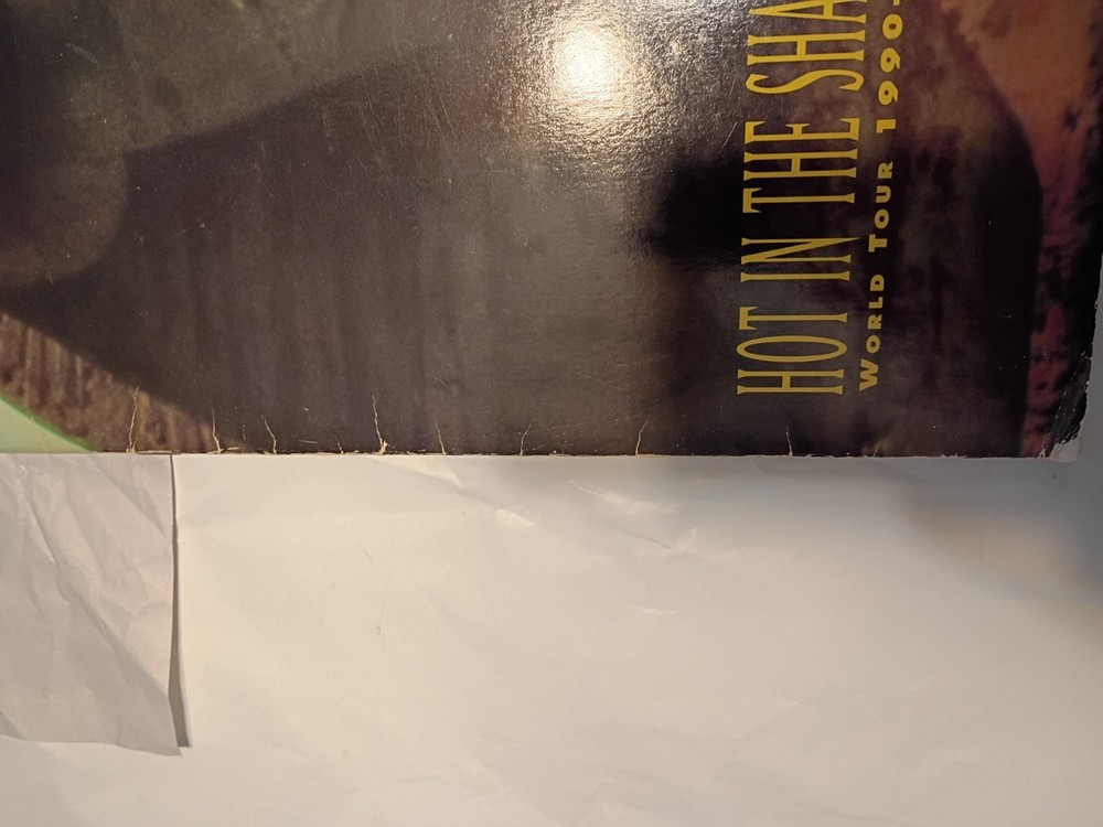 Kiss Hot In The Shade Tour Book Program 1990