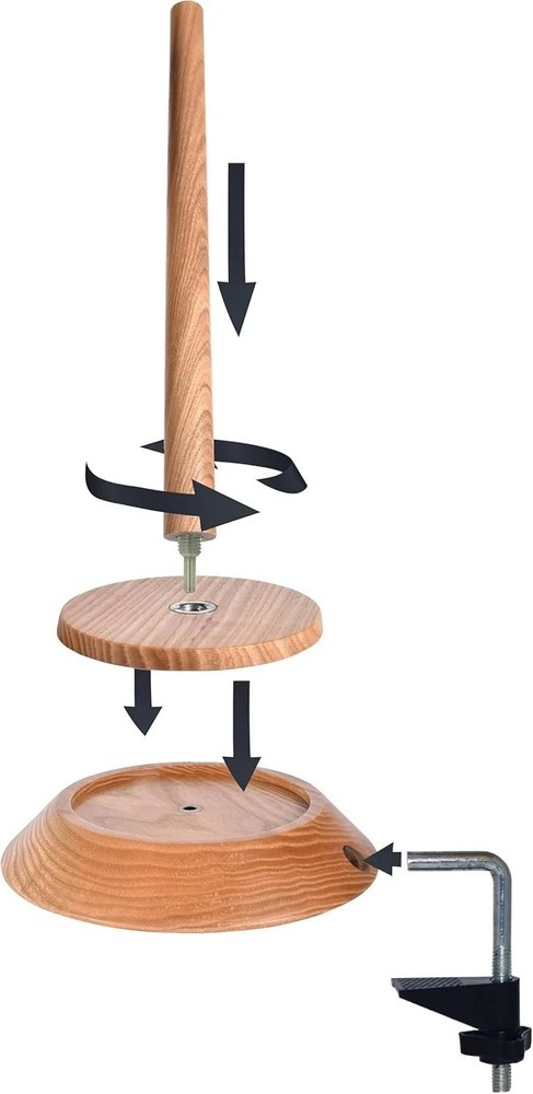 Versatile Yarn Spool Rack - 22 lb Capacity with Effortless Assembly & Stability