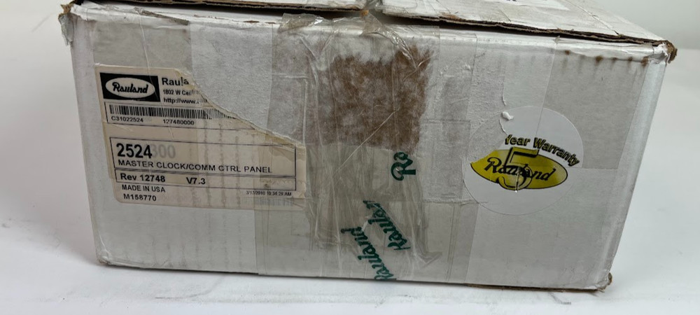 Rauland Borg 2524 Master Clock & Intercom Controller System Unit