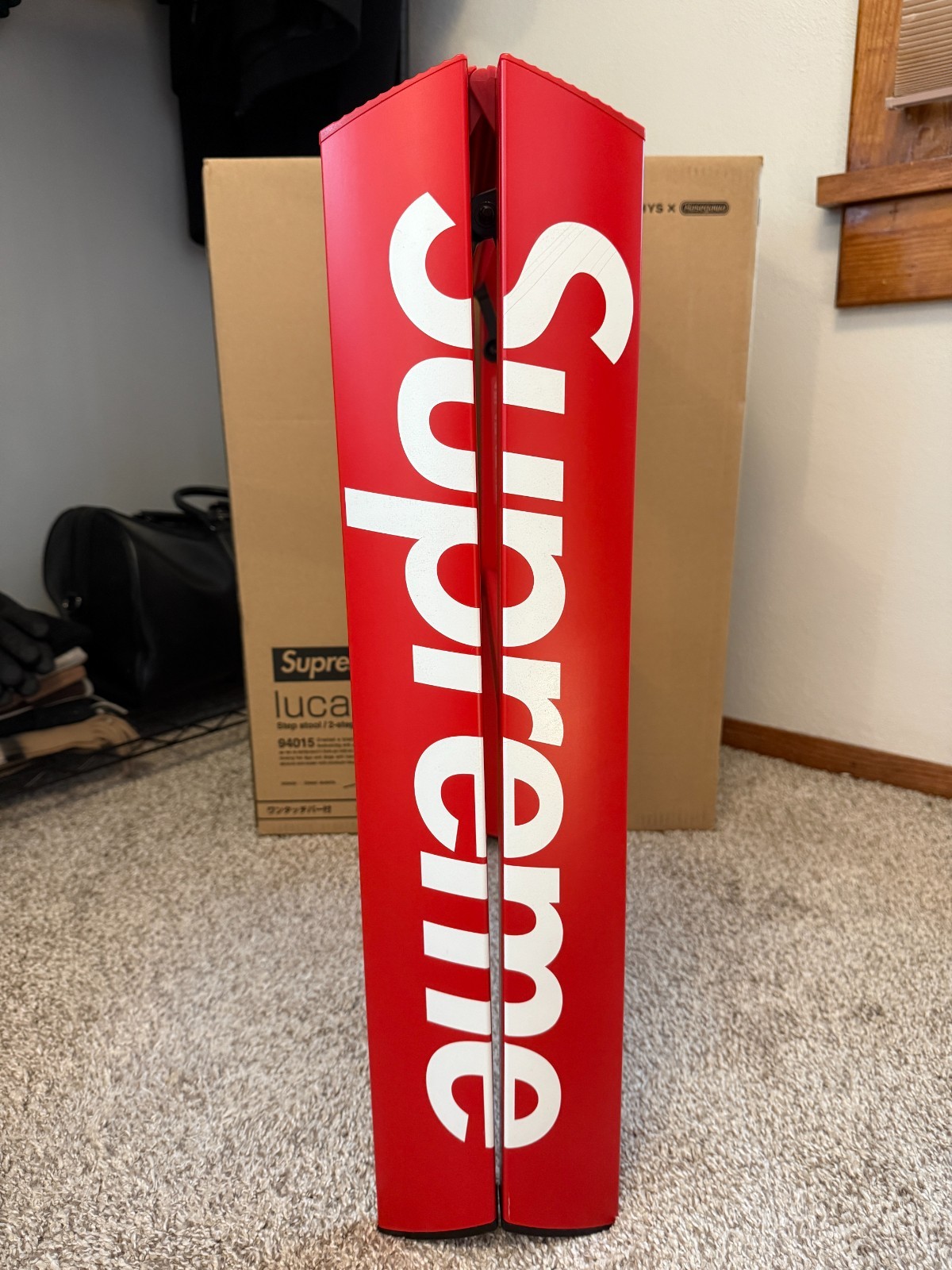 Supreme Lucano Step Ladder Red Box Logo FW18 100% Authentic (BRAND NEW)