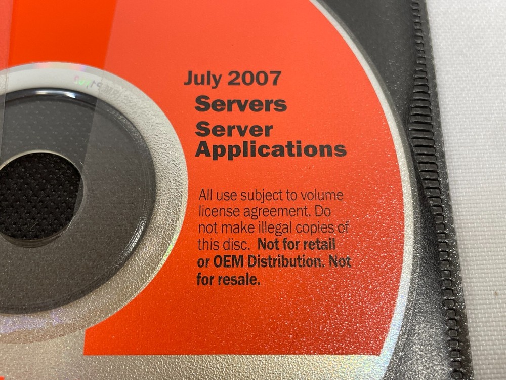 Microsoft Forefront Server Security Management Console DVD Windows Software