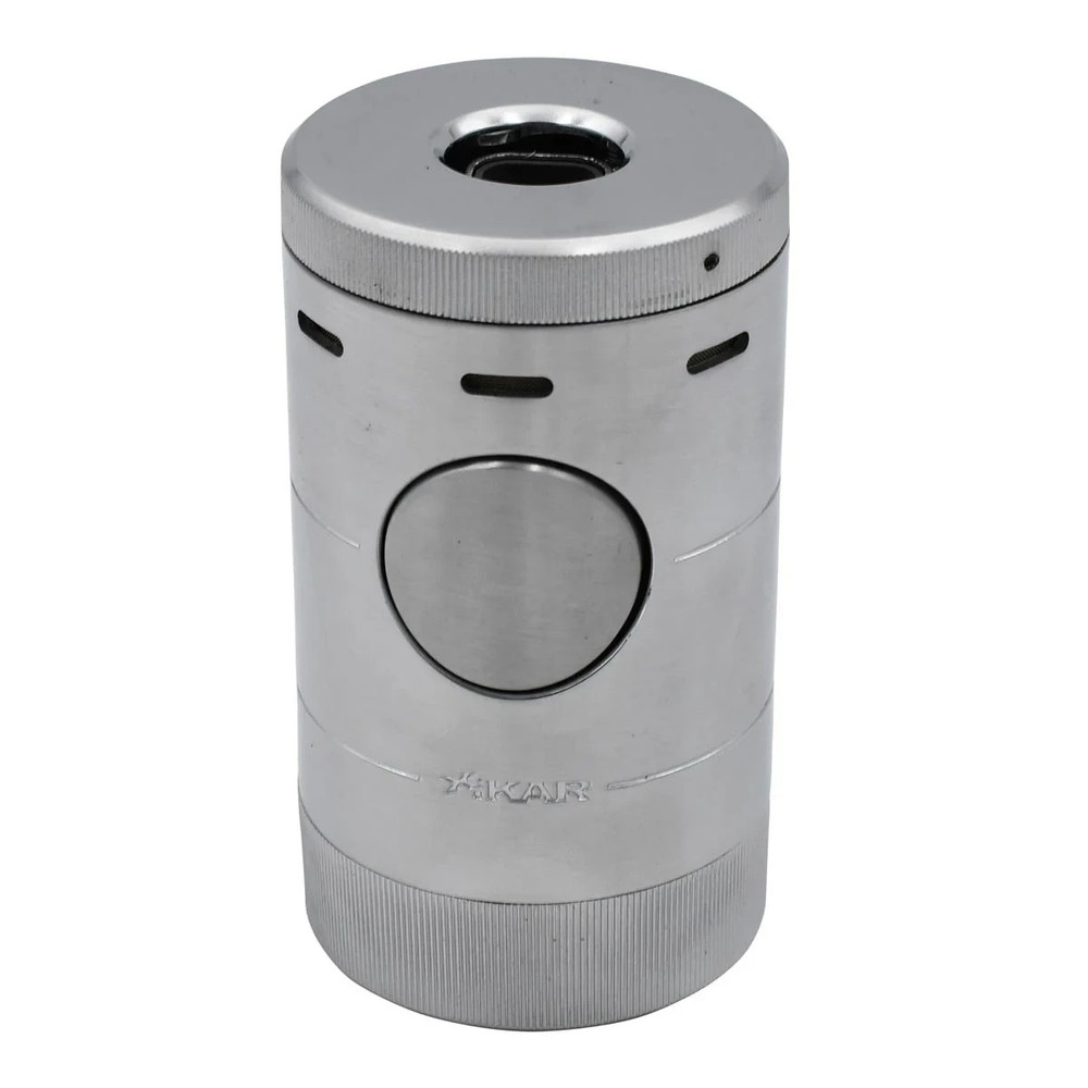 Xikar Cigar Lighter Volta Quad-Jet Flame Torch Silver XI-569SL