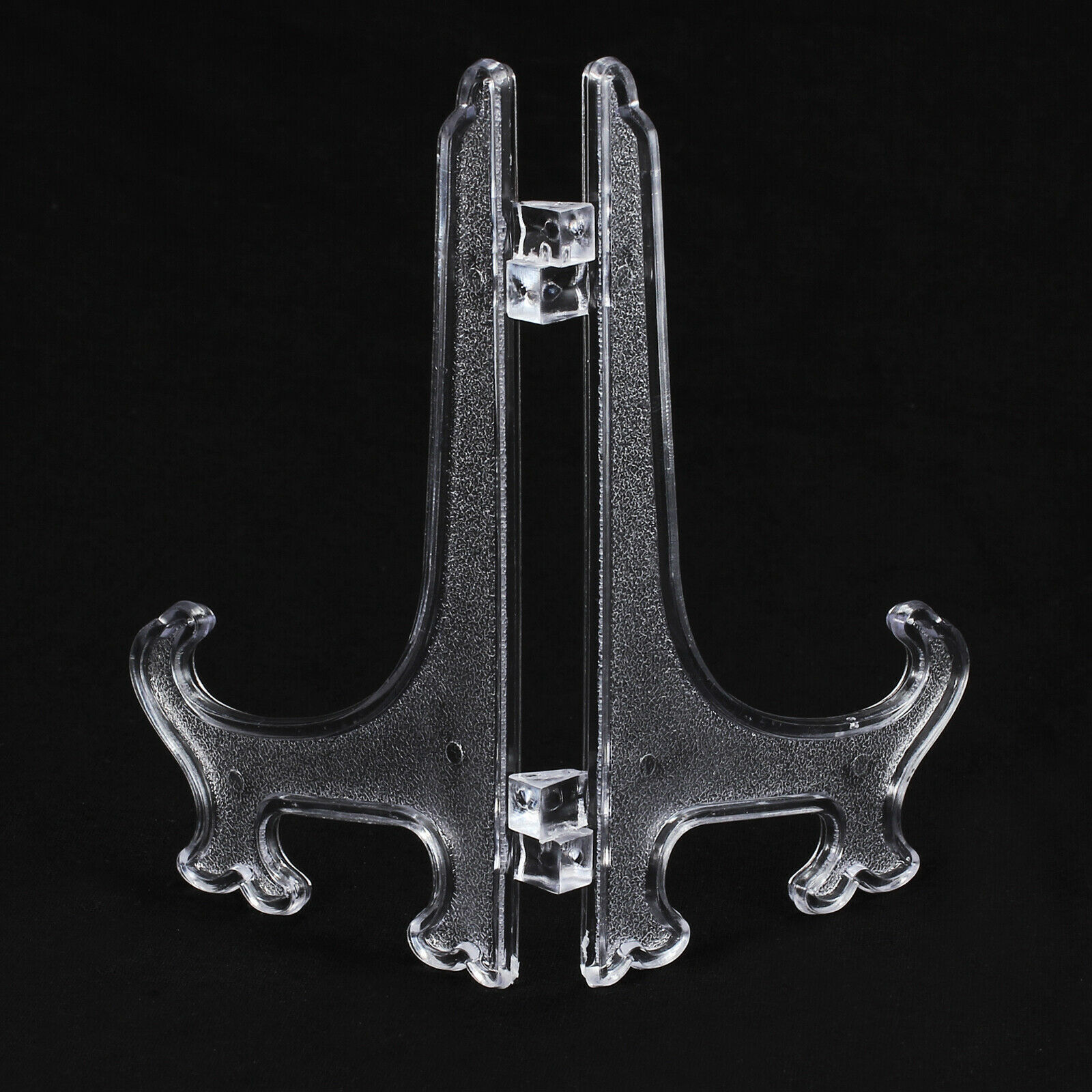 12Pcs 5" Tall Plastic Easel Display Stand Plate Holders For Photo Dish Art New