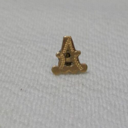 10K SOLID GOLD MONOGRAM INITIAL LETTER EMBLEM JEWELRY FINDINGS RING MONOGRAM #6
