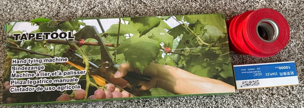 New! TAPETOOL Hand Tying Machine Tapener Vegetable Binding stem Flower Bundle