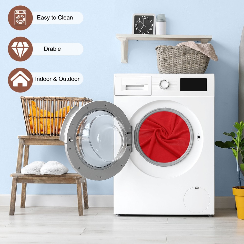 Fitted Tablecloth Fit 5ft Rectangle Table, Table Cover (60"x30", White)