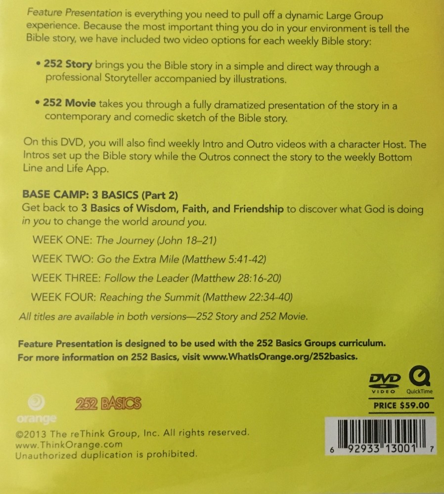 Base Camp 3 Basics Part 2 / Play It Cool Bible Study DVD - Studio 252 Production