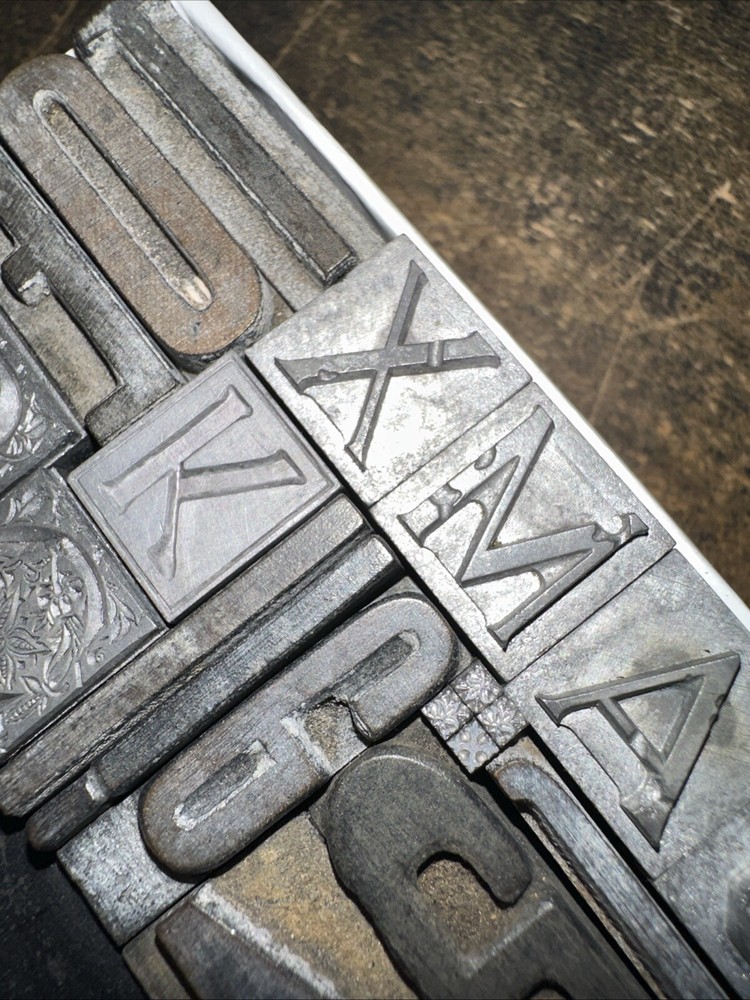 Printing Blocks Ornamental Borders Dingbats Nice Variety! #BB