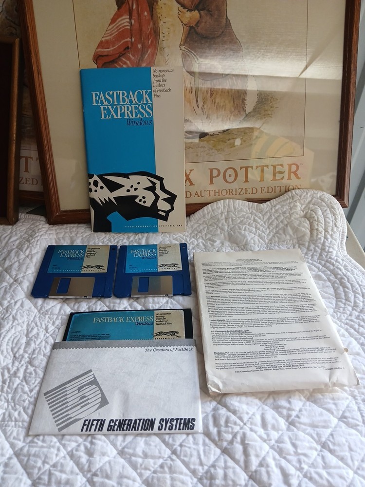 Fastback Express Windows Floppy Disks & User's Manual