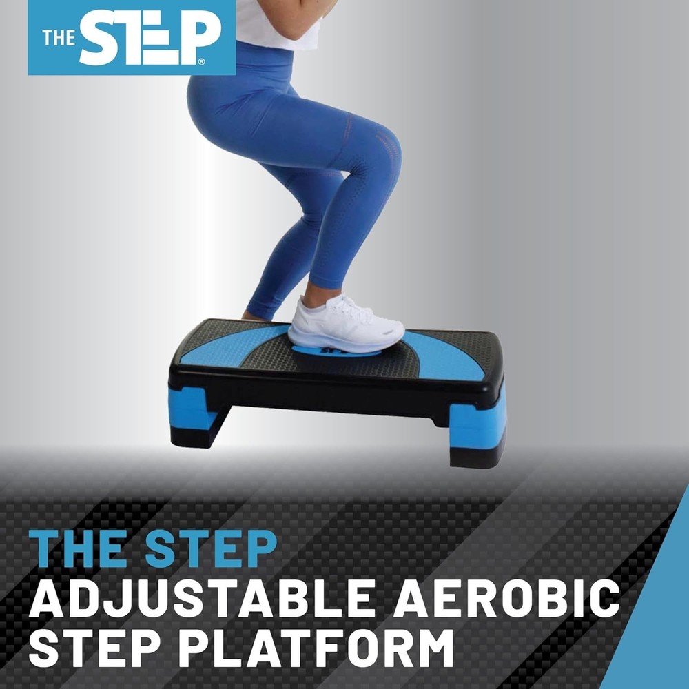 Compact Aerobic Step & Risers Set - 3 Adjustable Heights for Versatile Workouts