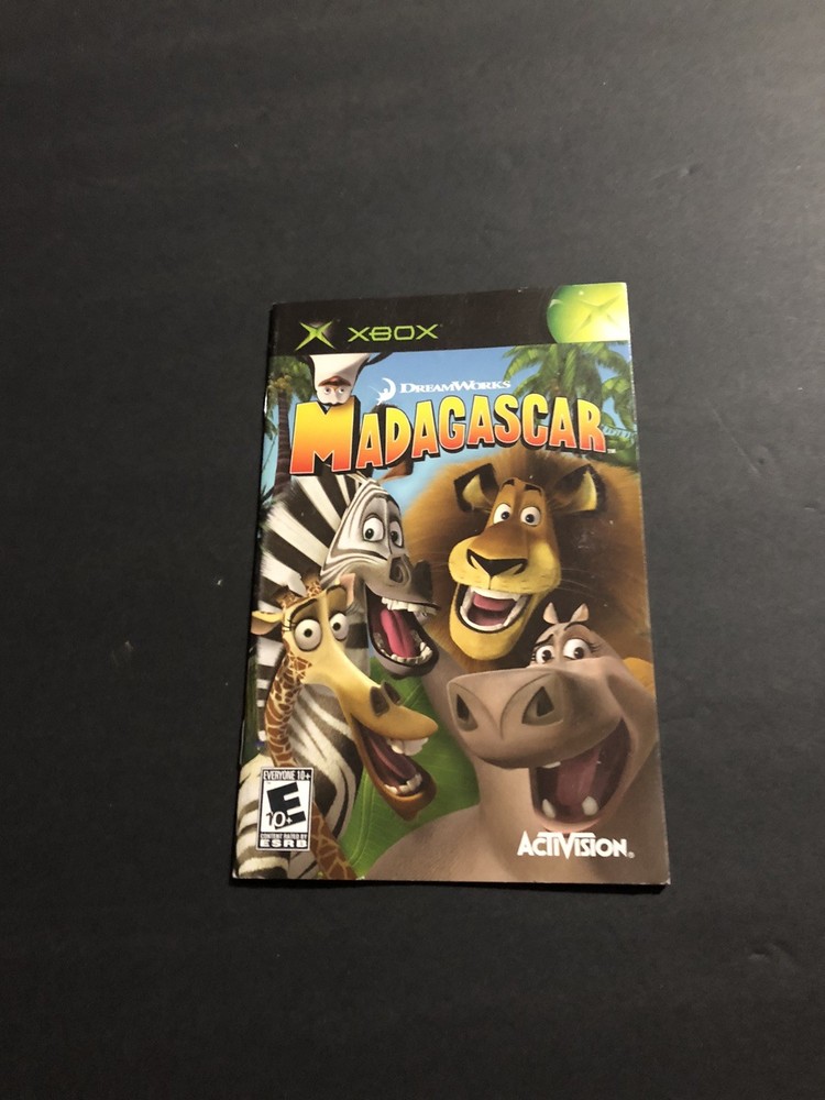Madagascar xbox Manual Only