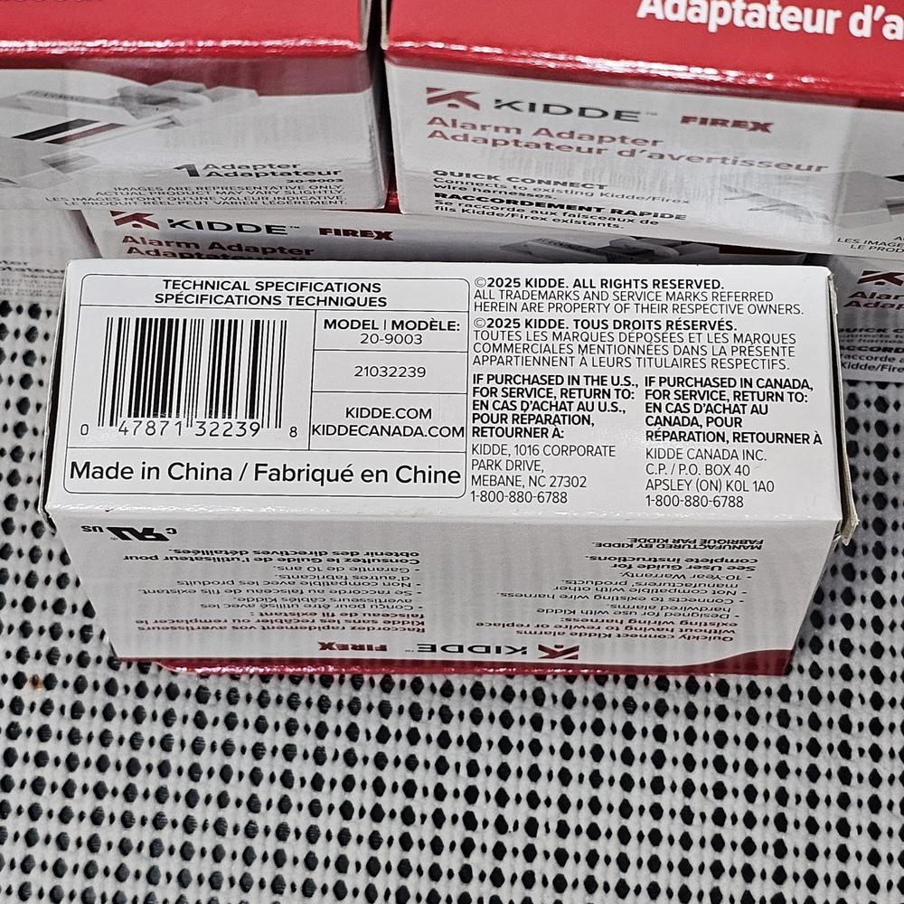 Kidde Quick Connect Smoke Detector Adapter Plug 20-9003 6 Boxes READ DESCRIPTION
