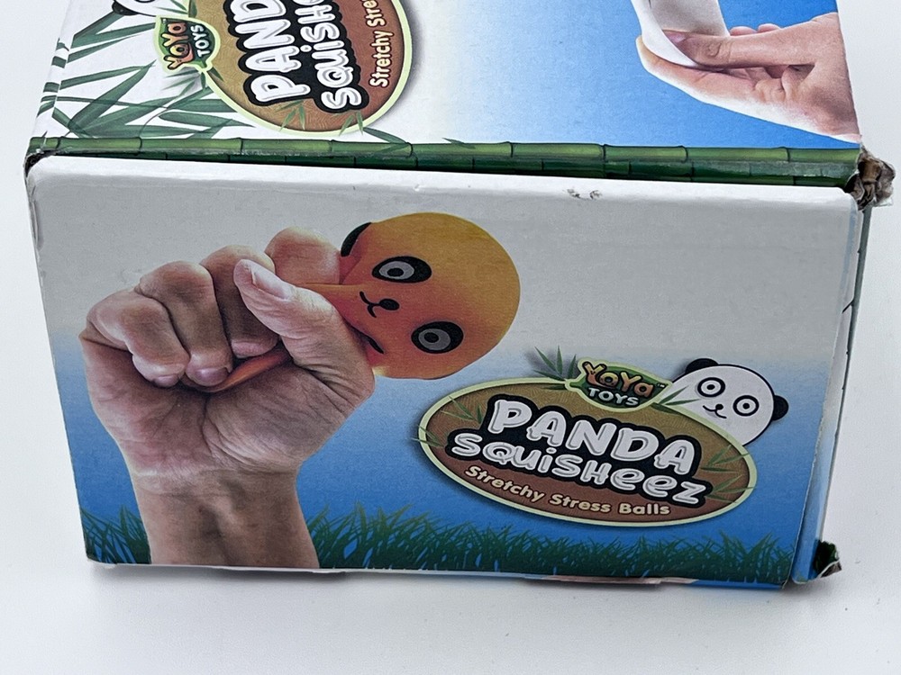 Squeezable Panda (4 Pack) Furry Foam Plush Stress Balls