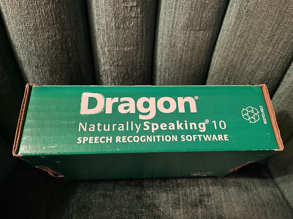 Nuance Dragon Speech Recognition Software Version 10 Standard Headset