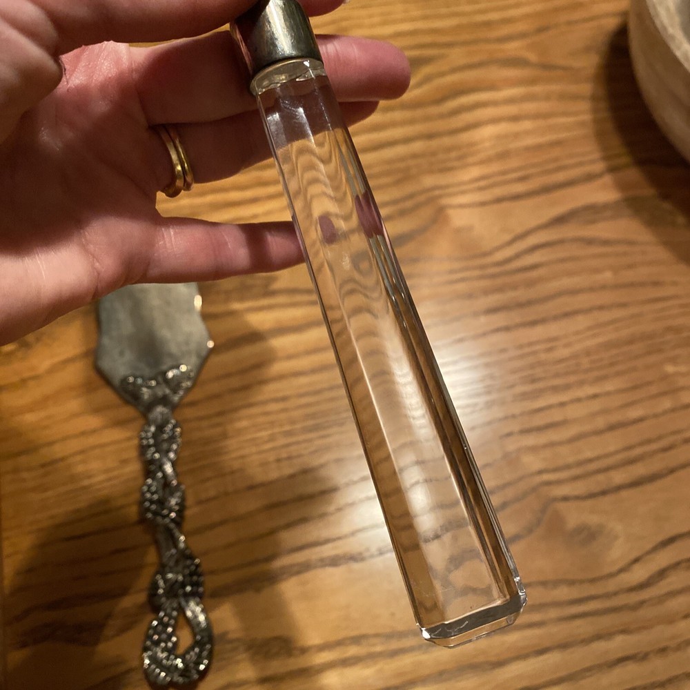 Vintage Lot Cake / Pie Server Grapes & Leaves Ornate Silverplate & Glass Handle