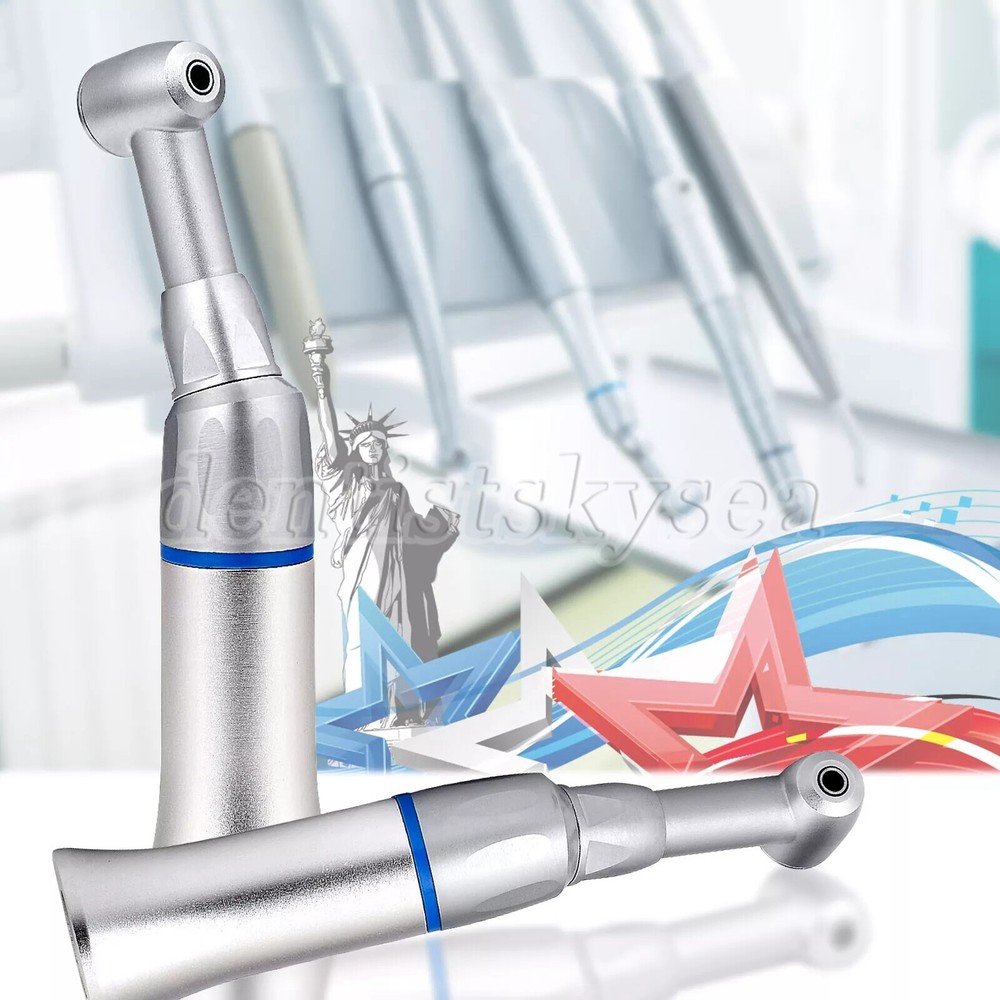 Dental Low Speed Handpiece Push Button Contra Angle 2.35mm Burs fit E-type Motor