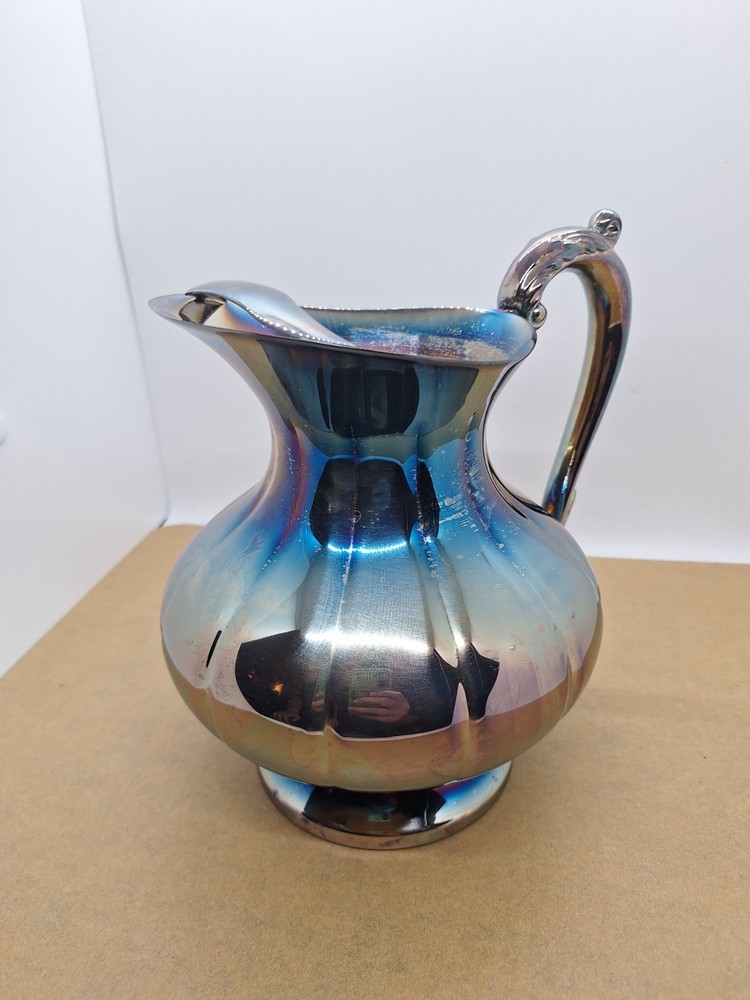 Vintage Sheffield Silverplate Pitcher With Ice Guard, Model S-8507