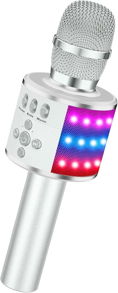 Kids & Adults Singing Microphone – Bluetooth, Echo Effect & Portable Design