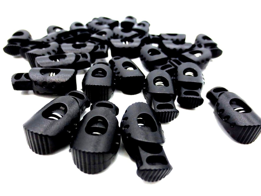 Gym Shorts Draw String Slide Lock Spring Loaded - Fits 1/4", 6.5mm Thick String
