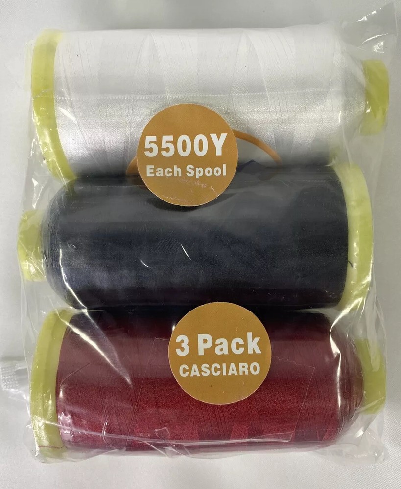 Embroidery Machine Thread Polyester Sewing Thread- 5500Y Yards On Each Spool.