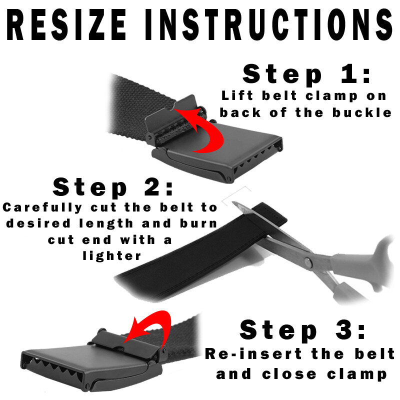 Build A Belt Replacement 1.25" Wide Canvas Web Belt With A Silver Tip