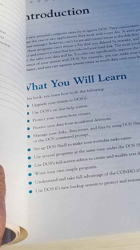 VINTAGE ELECTRONICS BOOK PETER NORTON'S DOS 6 GUIDE