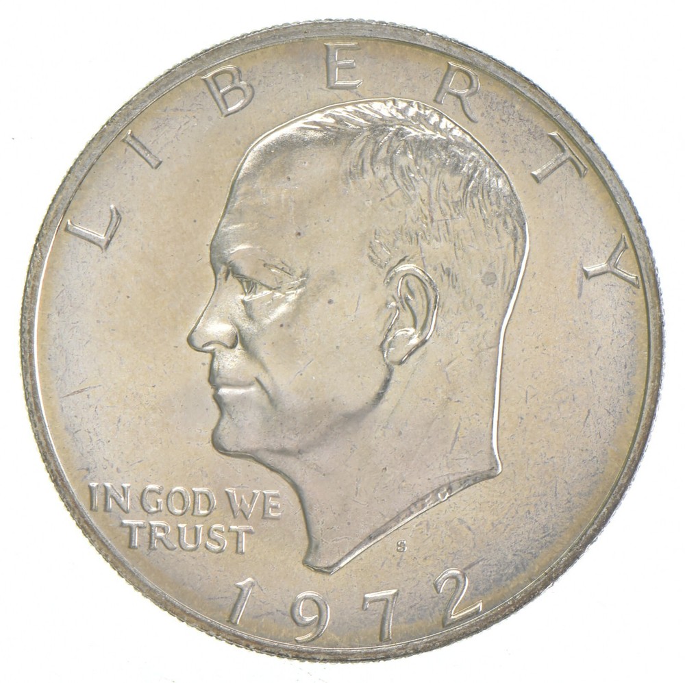 SPECIALLY MINTED 1972-S Eisenhower Dollar 40% SILVER - BU Unc MS