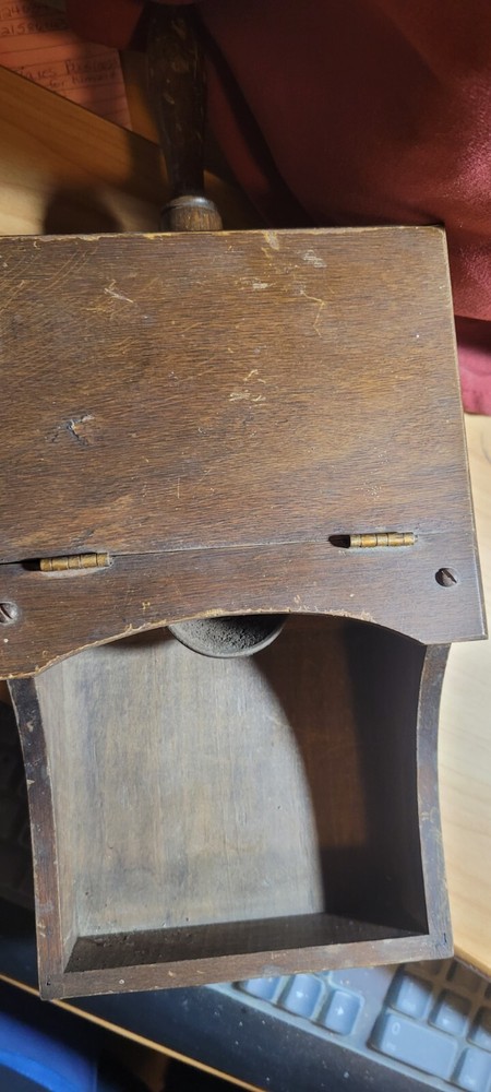 Vintage Masonic voting box with original handmade marbles