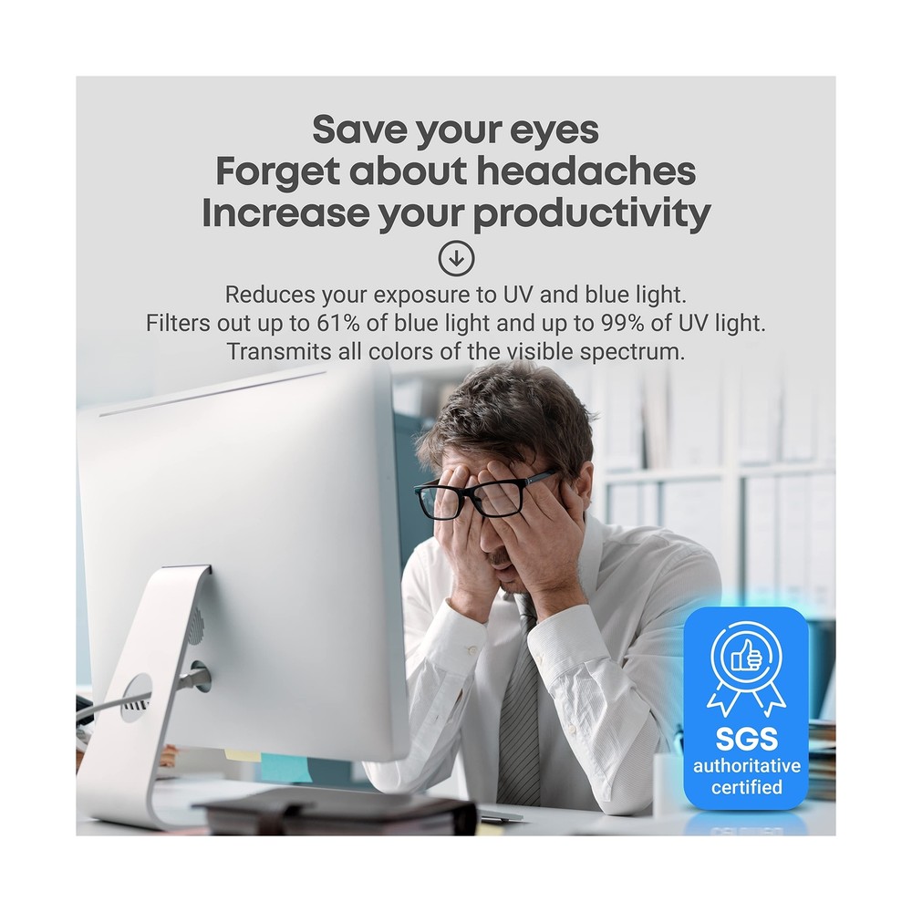 Universal Blue Light Blocking Screen Protector Panel for 23, 23.6, 23.8, 24 i...