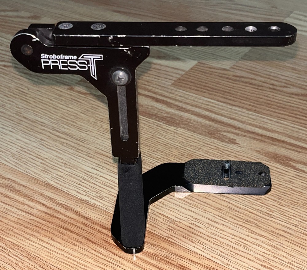Stroboframe Press-T Compact Flash Bracket and Camera Holder w/ Shoe-Type Mount