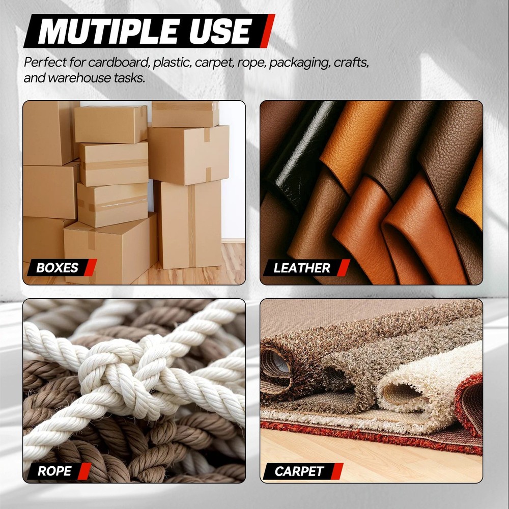 10X Lock Foldable Retractable Blade Utility Knife Back Box Solid Die Cast Cutter