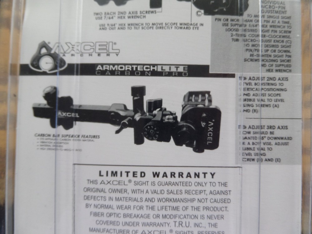 Axcel ArmorTech Lite Sight - 41mm Scope - 4pin .019 - Non-Dampened Fixed Mount