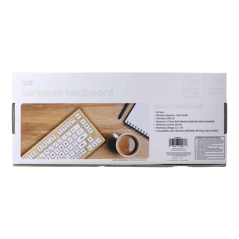 iJoy Wireless Wooden Keyboard