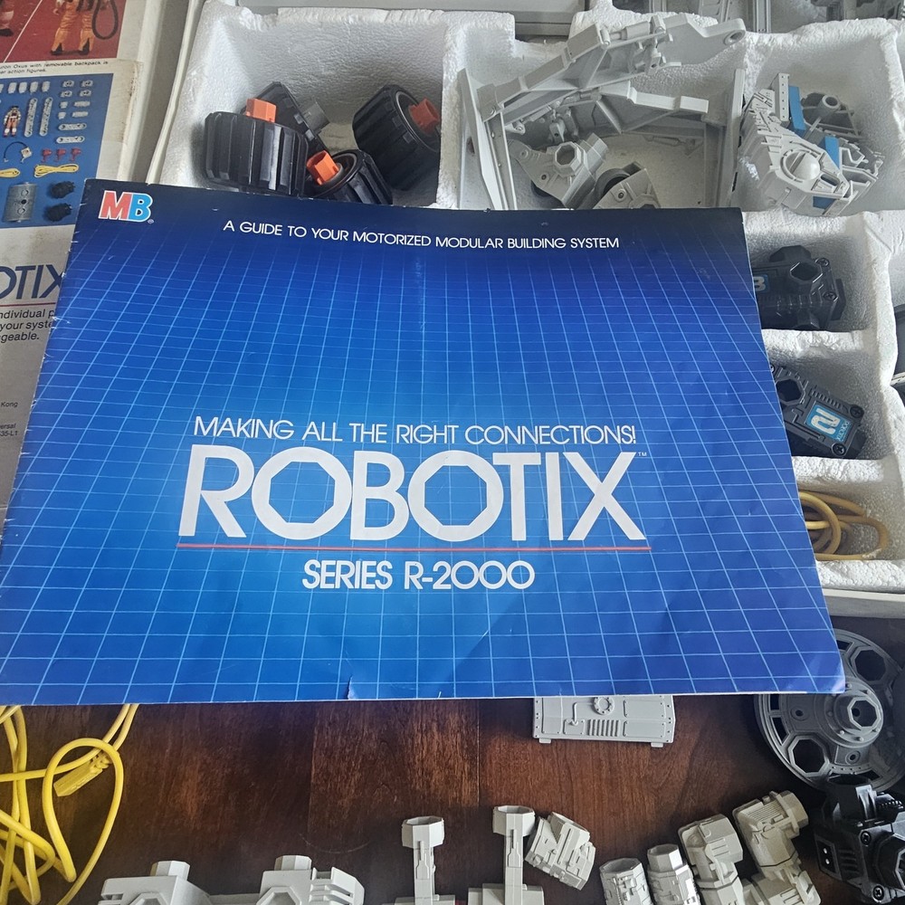 Robotix Many Parts Including Boxes for R-2000 R-1500 UNTESTED