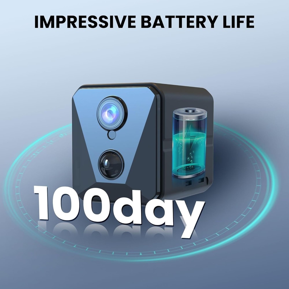 2025 Indoor Security Camera - 4K Resolution, Easy Setup, and Long Battery Life