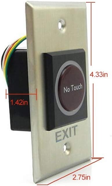 Olide Touchless Automatic Swing Door Opener with Stainless Steel Hand Sensor