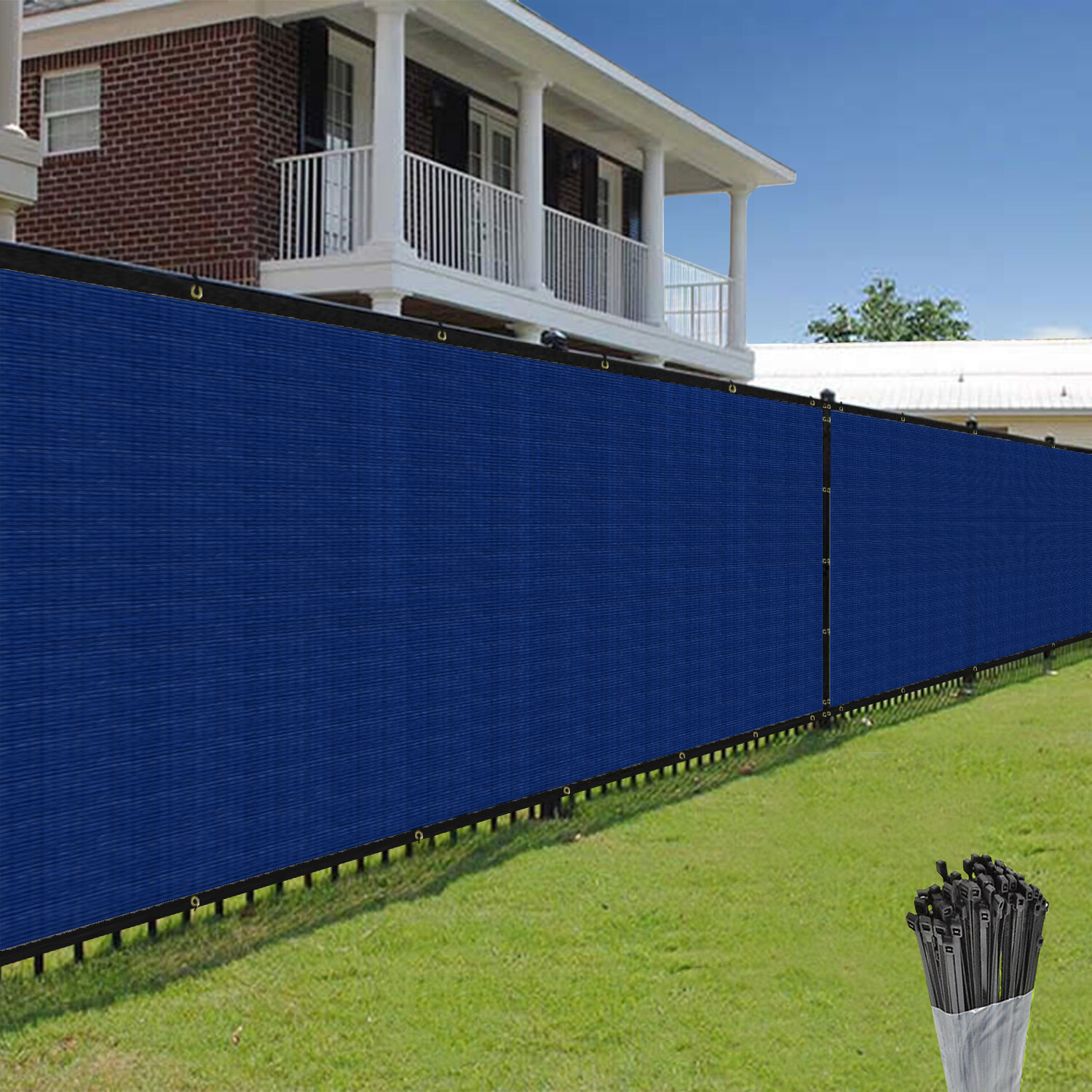 4' 5' 6'x50' Privacy Fence Screen Windscreen Mesh Fabric Shade Cover Tarp Garden